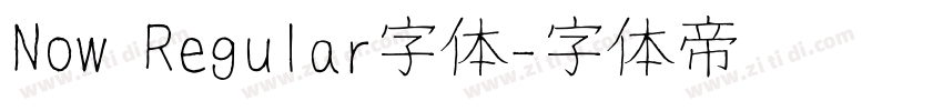 Now Regular字体字体转换